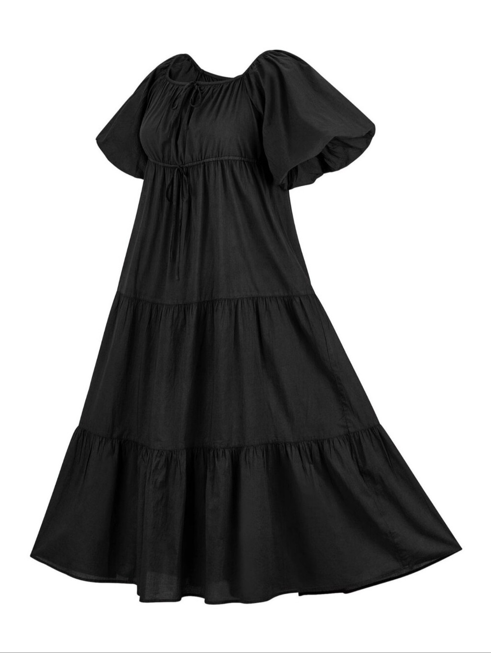 Holy Clothing Belle Maxi Chemise Dress Size 3X Black Renaissance Goth
